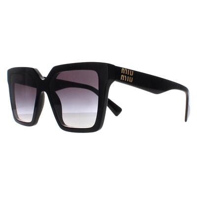 Pre-owned Miu Miu Sunglasses Mu03ys 1ab5d1 Black Gradient Gray