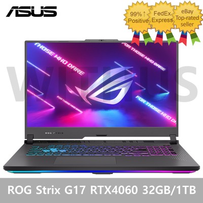 ASUS ROG Strix G17 17.3'' G713PV-LL053 RTX4060 32GB/1TB R9-7845HXFreeDos Laptop