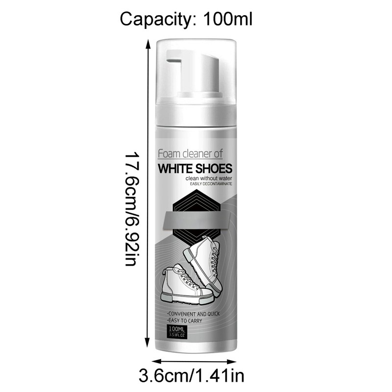 100ml Shoe Cleaner Sneaker Tennis Leather White Shoes Cleaning Foam