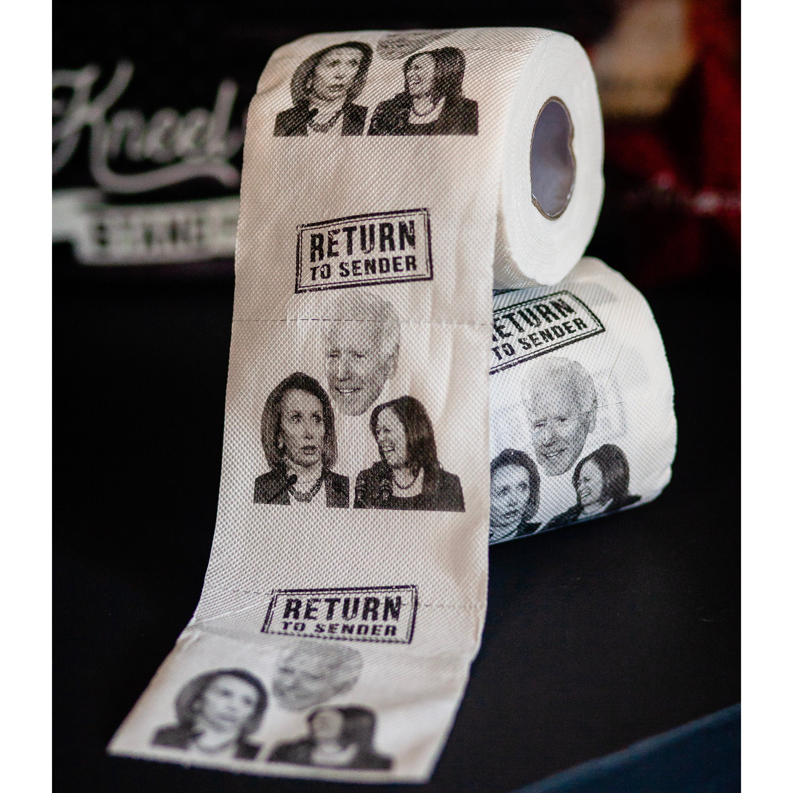 Funny Anti-Democrat toilet paper rolls 2-pack | Biden Harris and Pelosi Gag TP