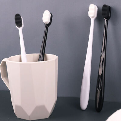 2x Unisex Adult Extra Soft Micro-Nano Toothbrush for Sensitive Gums and Teeth US