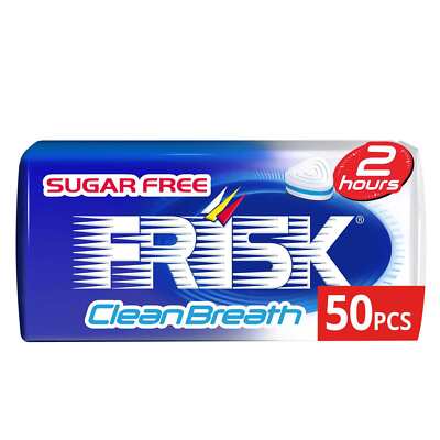 Frisk Mints | Clean Breath Peppermint Sugarfree 50 Mints | 1,2 Oz /35 Gr
