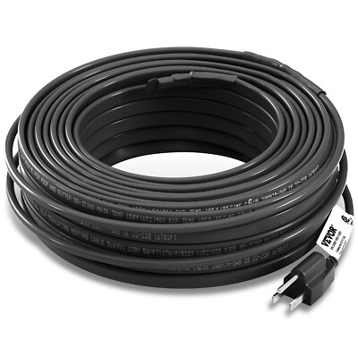 VEVOR Self-Regulating Pipe Heating Cable Roof De-icing Heat Cable 5W/ft 80 Feet