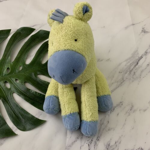 Pottery Barn Kids Gund Plush Horse Stuffed Animal Green Blue
