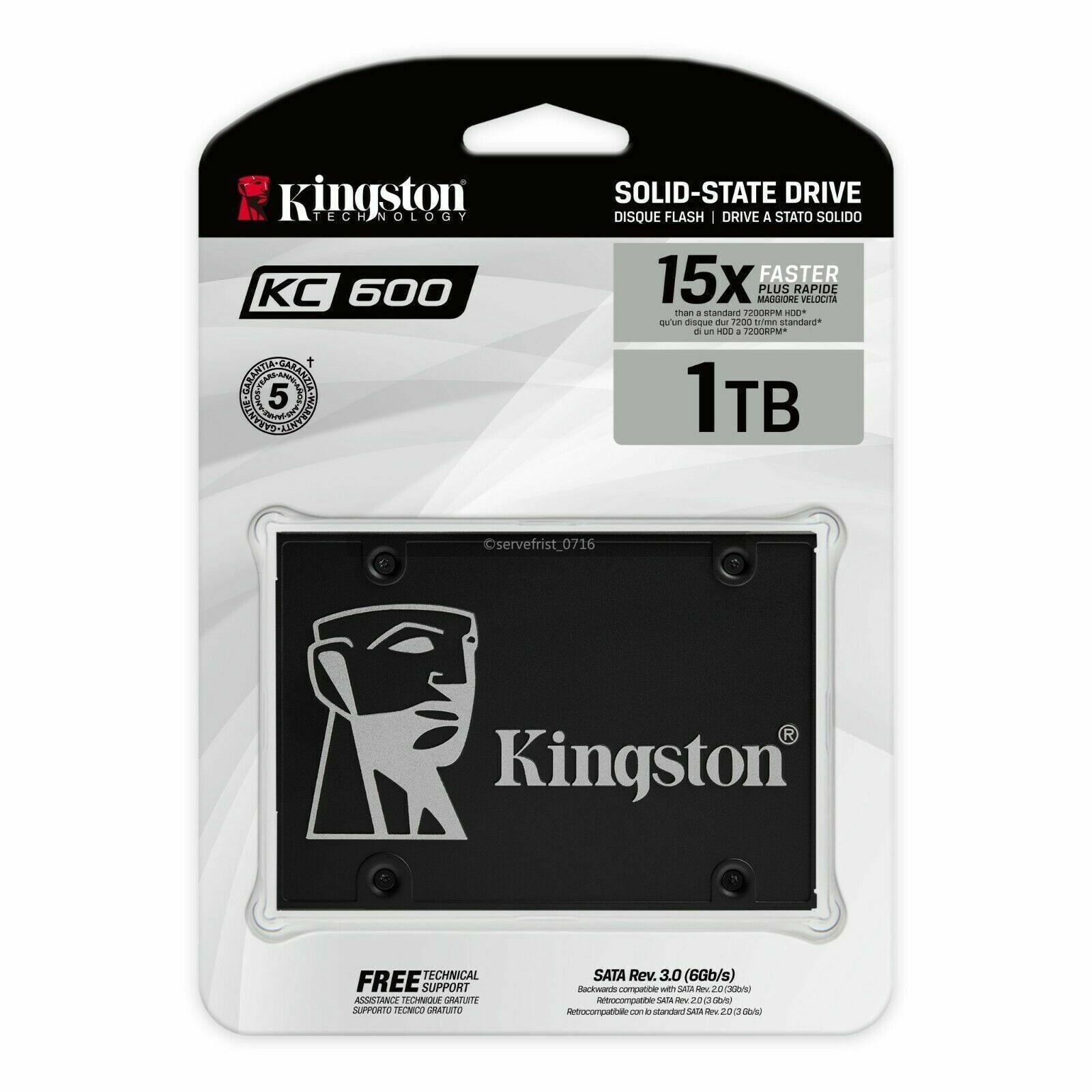 Kingston SSD KC600 1TB 2.5 inch SATA3 3D TLC | 1024 GB Kingston SSD KC600 1TB 2.5 inch SATA3 3D TLC | 1024 GB