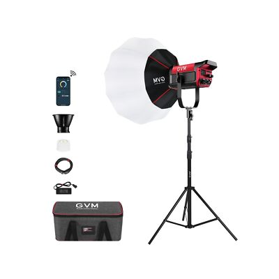 GVM LED Video Light Studio with Softbox, 200w Photography Lighting Kit with B...