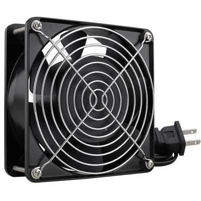 AXIAL Fan 12038, 110V 120V AC 120mm Fan, Ventilation Exhaust Projects Cooling...