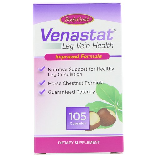 Venastat Leg Vein Health Supplement Capsules Horse Chestnut 105 Count Pack of 3