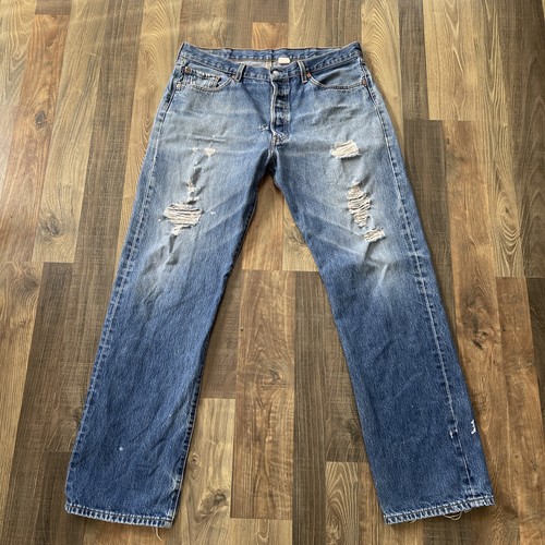 Levi's 501 Jeans 501-0115 Blue actual fit W36 L32.5