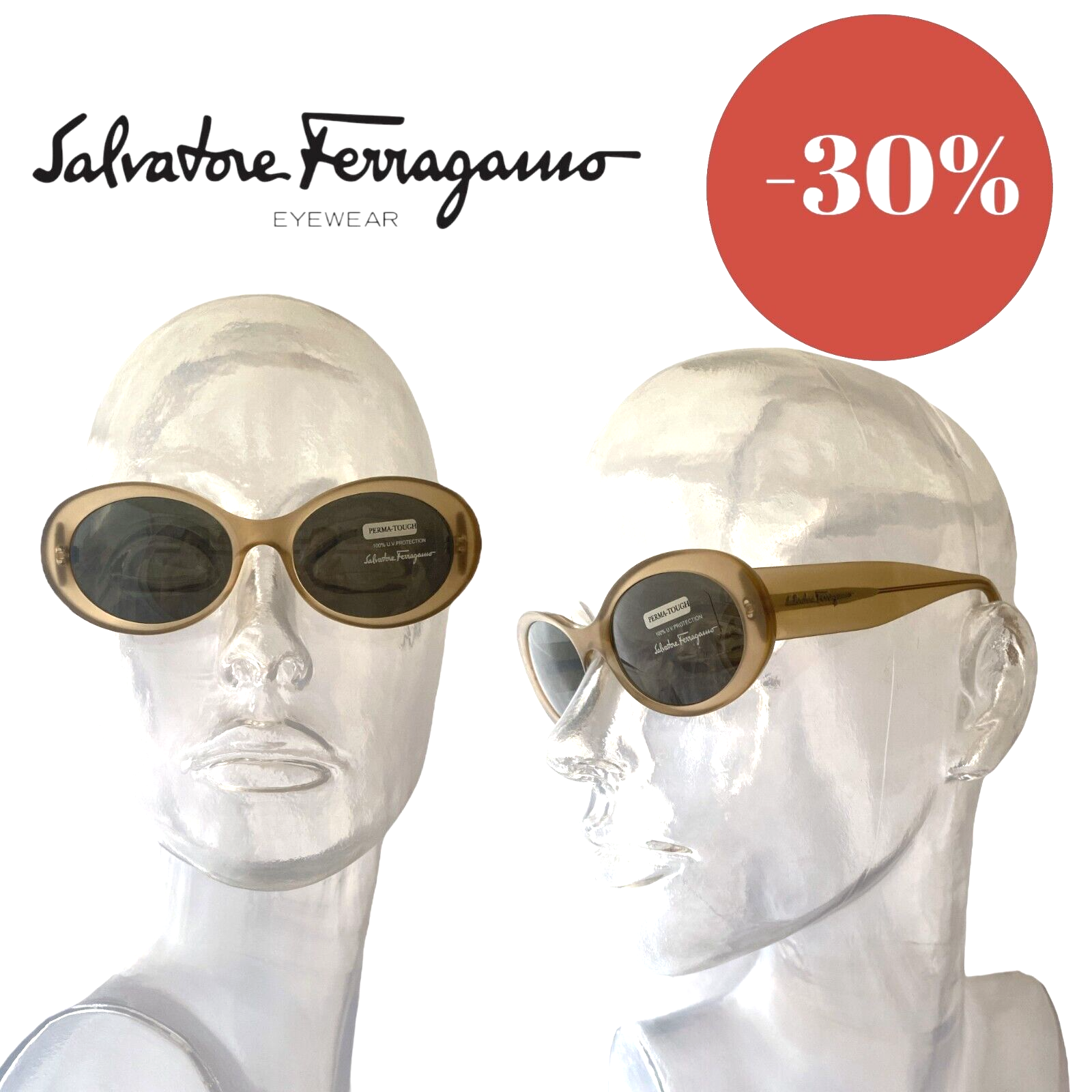 サングラス Salvatore Ferragamo Occhiali Da Sole SF 1109S occhiali da sole Transparent Blue | SmartBuyGlasses IT