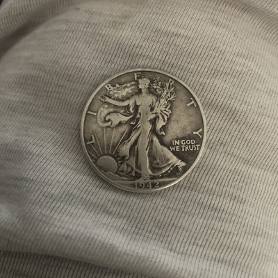Real 90% Silver Liberty Shim Shell Coin . ( Non Expanded ) Not An Expanded Shell