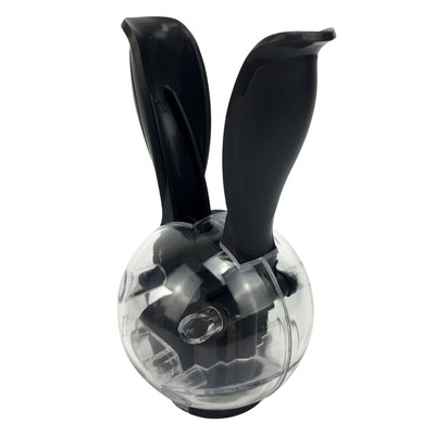 Manual Mini Salt Pepper Mill Portable Rabbit Ears Ceramic Core Ball Grinder 1