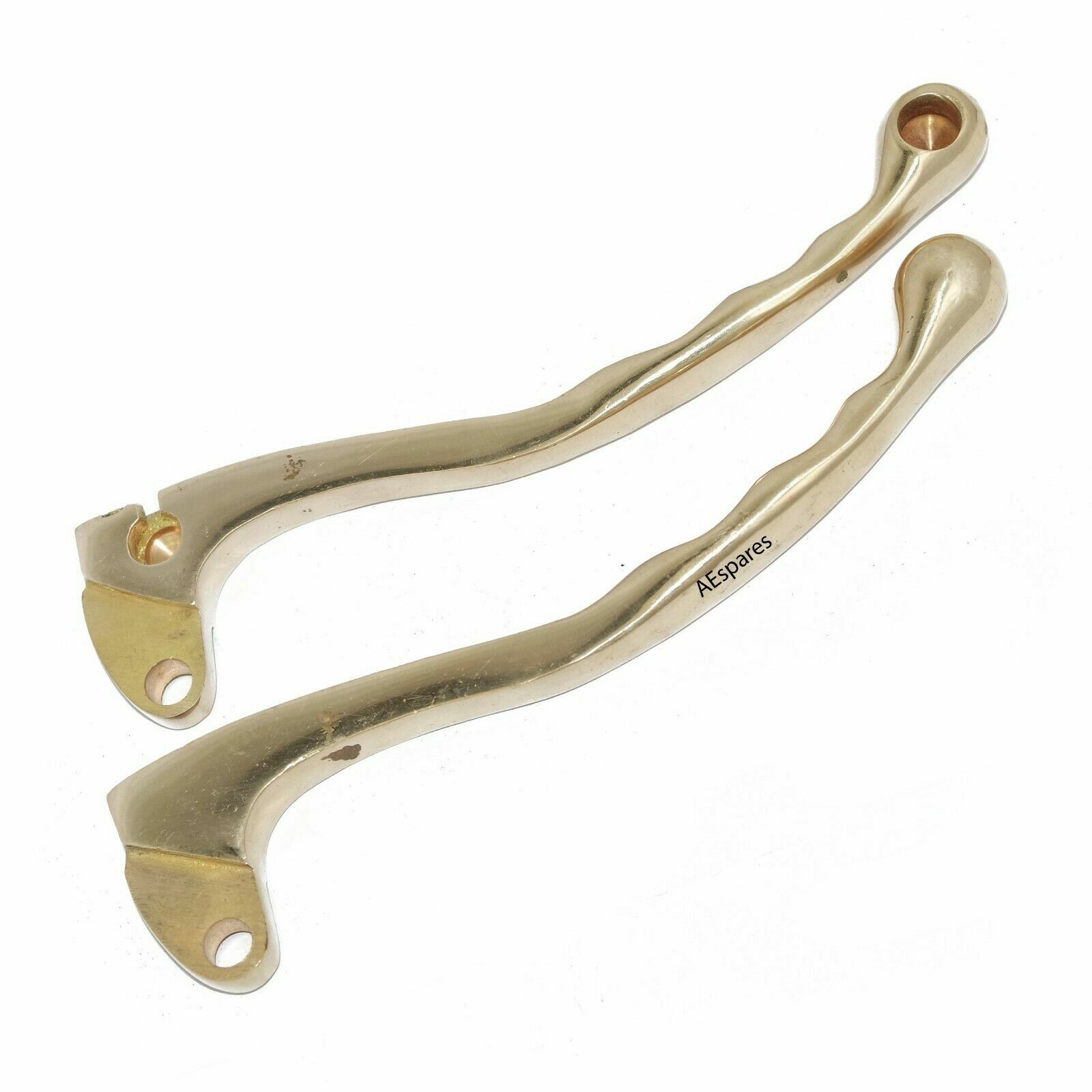 Fits Royal Enfield Early  Brass Brake & Clutch Lever Set 7/8" Handel Bar 