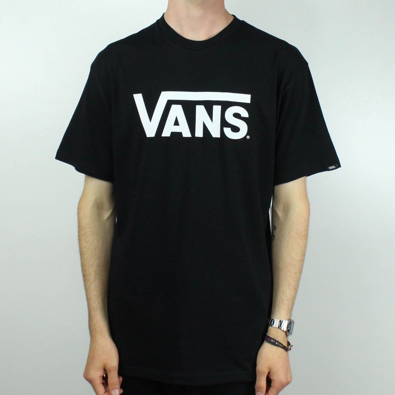 Vans Classic Logo T-Shirt Brand New - Black - Size S,M,L,XL | eBay