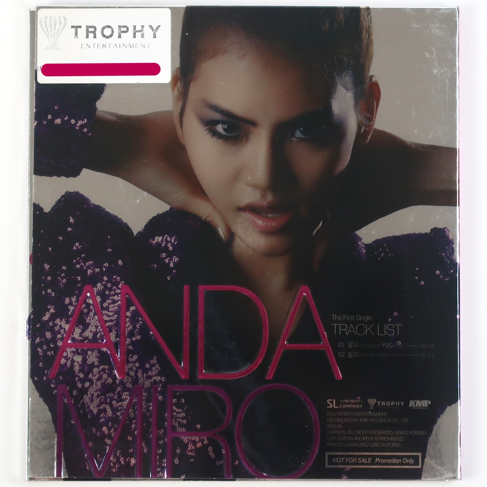 Andamiro - Don't Ask CD Single Album Promo K-Pop 2012 말고