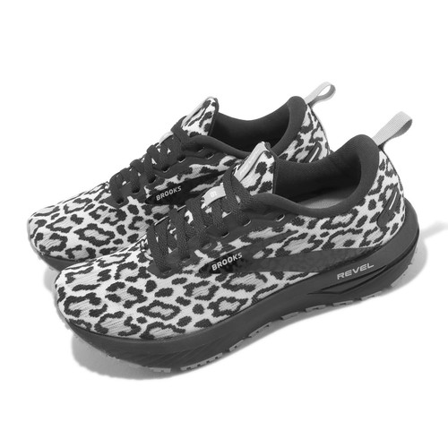 Женские шоссейные кроссовки Brooks Revel 6 Black White Leopard 120386-1B-058