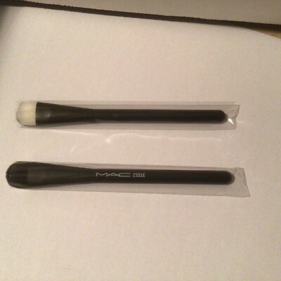 2X MAC MAKEUP BRUSH 235 SE DOUBLE SIDED WRAPPED