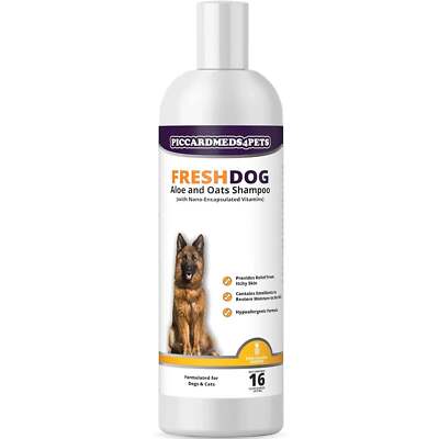Piccardmeds4pets Fresh-Dog Aloe and Oats Shampoo 16 oz.