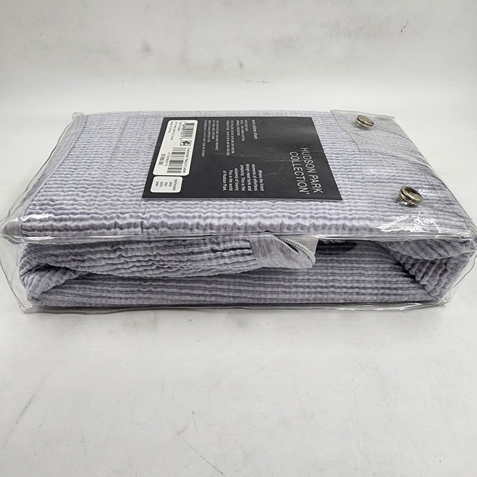 Hudson Park Collection Diffused Geo Euro Pillow Sham 26inx26in Gray Zip Closure+ - Picture 17 of 19