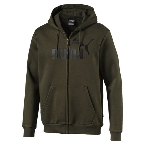 

[853413-15] Мужская толстовка с капюшоном Puma Essentials Fullzip, Зеленый