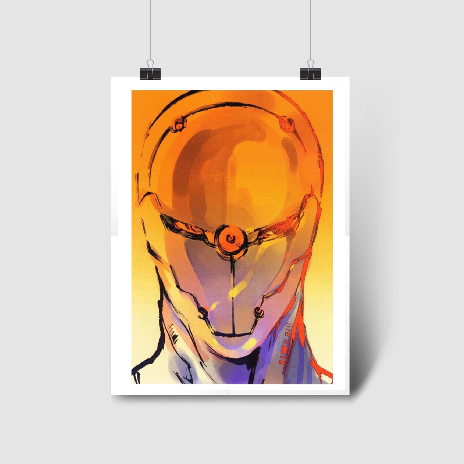 Gray Fox Frank Jaeger Cyborg Ninja MGS Poster | Classic Game