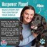 Maxpower Planet Original Pet Grooming Rake - Double-Sided Deshedding Dematting Tool, Undercoat Rake for Dogs and Cats, Extra-Wide Dog Grooming Brush and Deshedder Comb for Long Hair, Reduces Shedding 95%