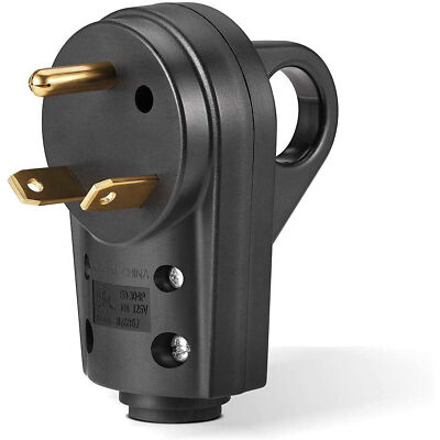 RV 125V 30Amp Receptacle Male/Female Plug Power Cord End Replacement Heavy Duty