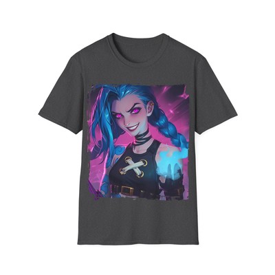 Unisex Gaming shirt Jinx / Softstyle Tshirt / Arcane / league of legends 