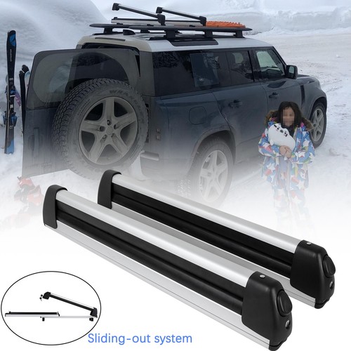 For Land Rover Defender Ski Snowboard Racks Mount Roof Top Fishing