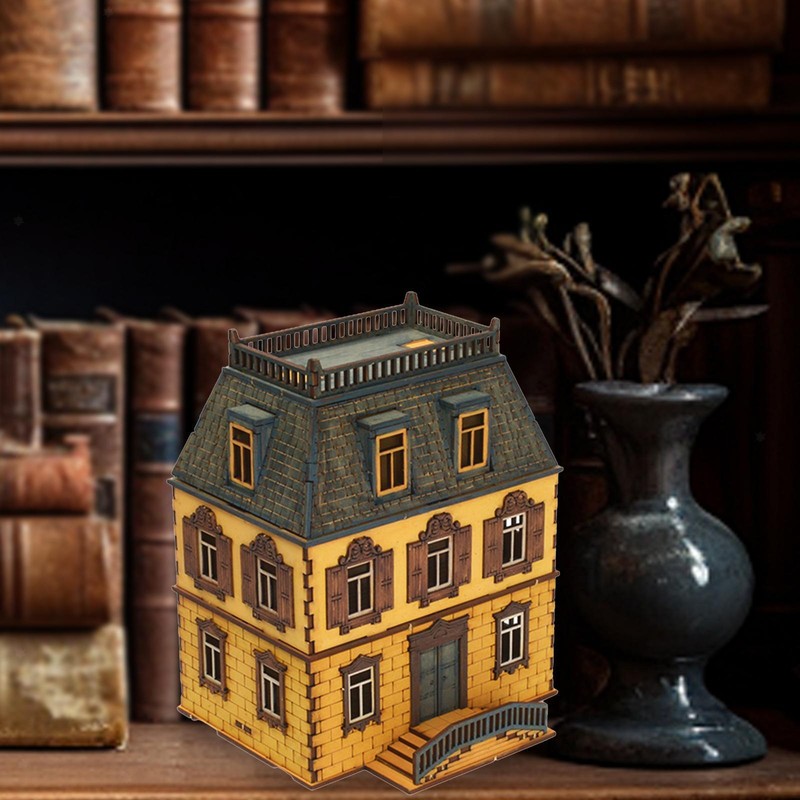 DIY  1:72 Scale Wooden House Model  Assemble 