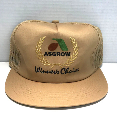 ASGROW Winners Choice Trucker Farming Mesh SnapBack Hat K Products USA New