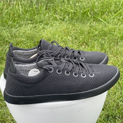 Allbirds Tree Pipers TP Womens 10 Triple Black Sneakers Comfort Casual Lace Up