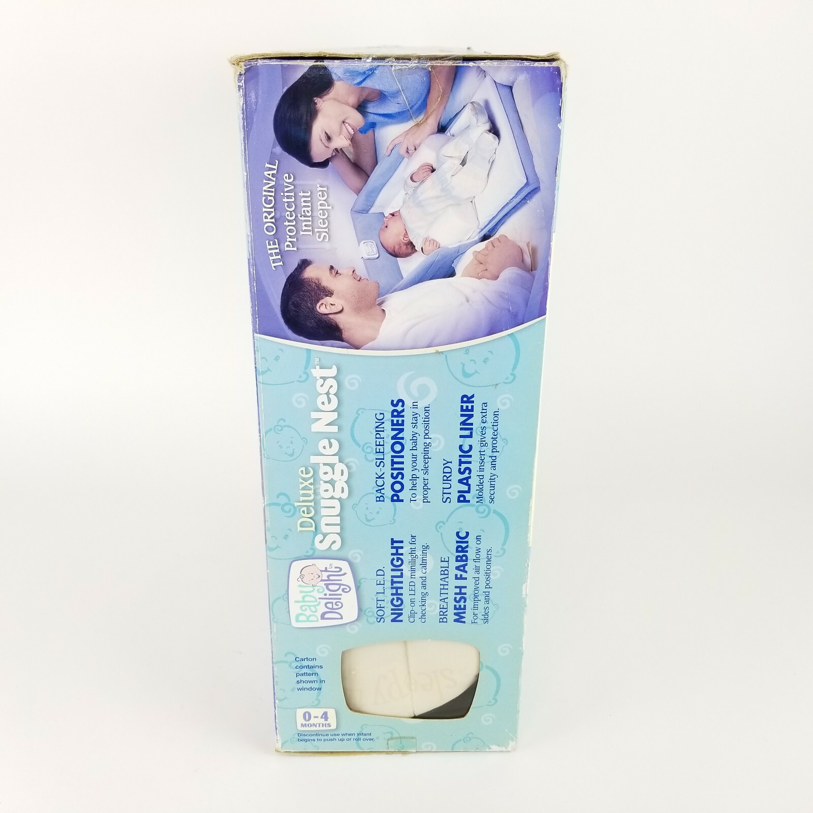 Baby Delight Deluxe Snuggle Nest Night Light Breathable Mesh Fabric Portable