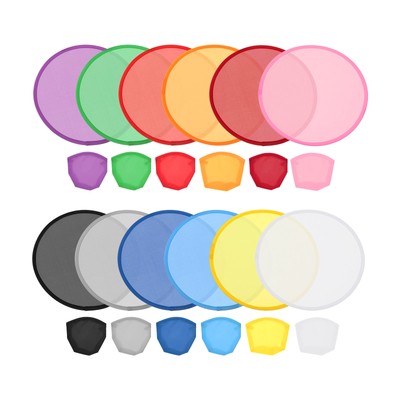 36Pcs 10" Foldable Flying Disc Colorful Pocket Disc 12 Colors