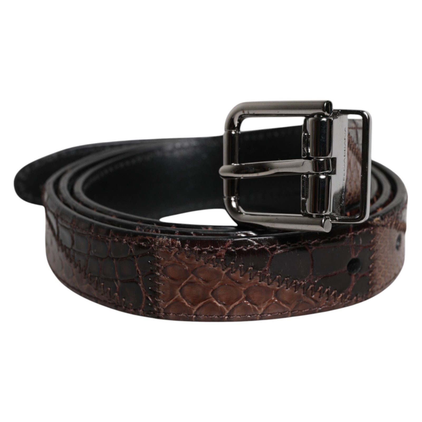 【希少】DOLCE&GABBANA Cow Harako Belt Dolce & Gabbana Devotion Buckle Belt Embellished Heart