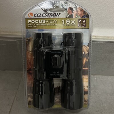 Celestron 16x32 Multi Purpose Focusview Binocular - Black NEW
