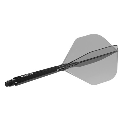 CUESOUL ROST 77 Integrated Dart Shaft and Flight,Big Standard Shape-Light Black