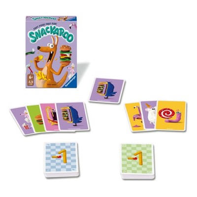 Ravensburger Snackaroo Card Game For 2 To 5 Players Fast Animal Snack Hunt Party