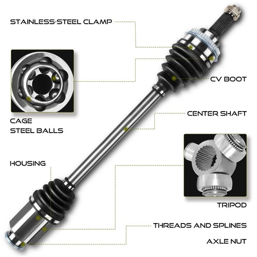 2x CV Axle Assembly for Mazda 5 12-15 L4 2.5L Automatic Trans