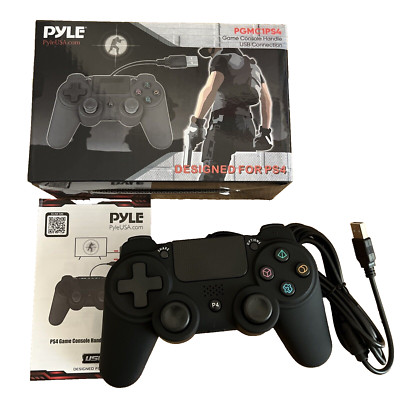 Pyle Game Console Handle USB Connection Compatible with PS4