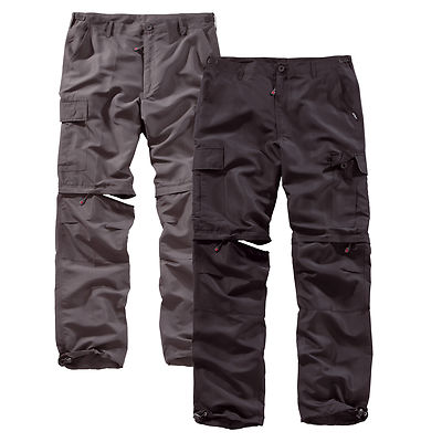 Surplus Exterior Pantalones Rápido Seco Trekking Cremallera Apagado Cargo Sabana