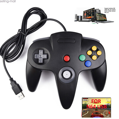 USB N64 Controller Joystick Nintendo 64 Gamepad for PC Mac Computer Raspberry Pi
