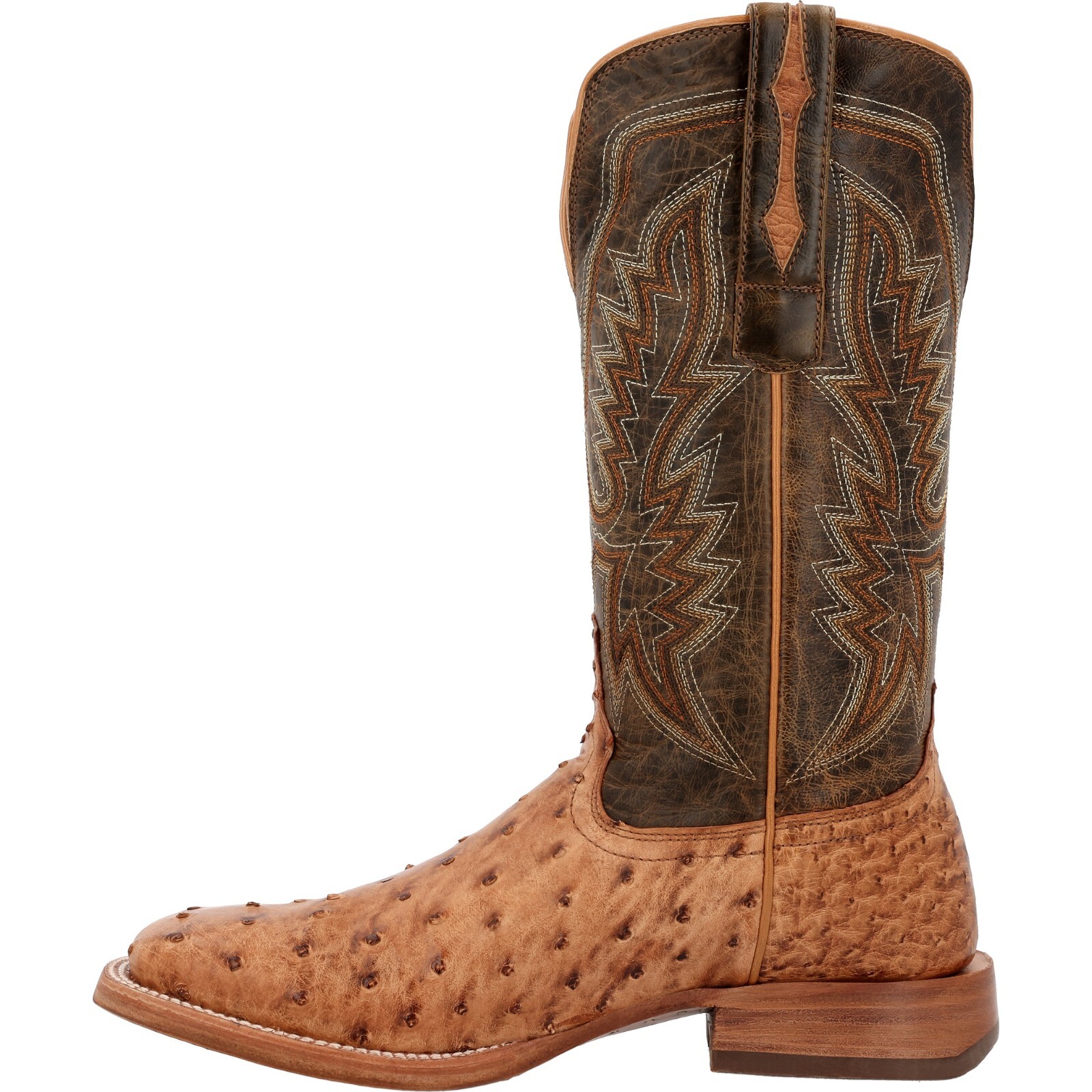 Pre-owned Durango Boots Durango® Prca Collection Full-quill Ostrich Western Boots Ddb0472 - All Sizes In Antiqued Saddle