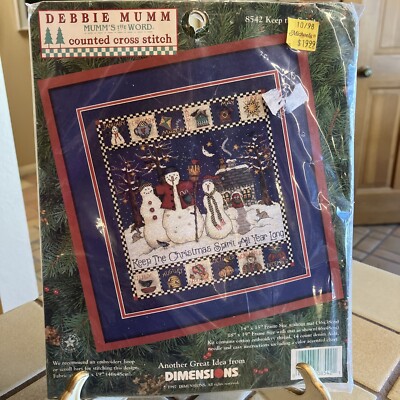 DIMENSIONS DEBBIE MUMM COUNTED CROSS STITCH KIT #8542 KEEP THE SPIRIT NEW SEALED