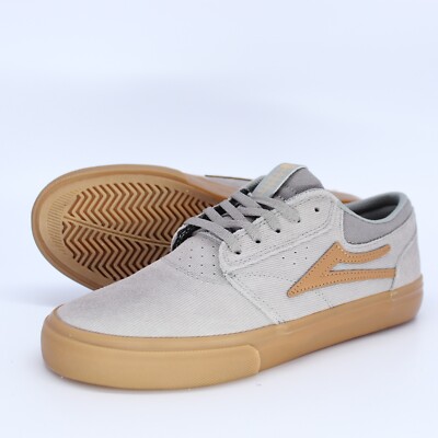 LAKAI FOOTWEAR GRIFFIN SNEAKER US 7,5 EUR 40,5 GREY GUM CORD SUEDE