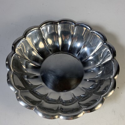 Reed and Barton 15 Scalloped Silver Bowl 15 Inch Silver Plated Serving Dish