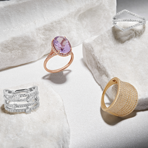 Pre-owned Welry Pink Amethyst Oval-cut Halo Ring With Cz In 10k Rose Gold, Size 7