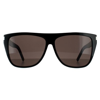 Pre-owned Saint Laurent Sunglasses Sl 1 Slim 001 Black Gray Smoke