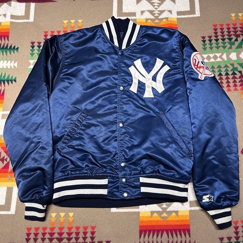 90s MLB NEWYORK YANKEES STARTER スタジャン New York Yankees Vintage 90s Starter Satin Bomber Jacket
