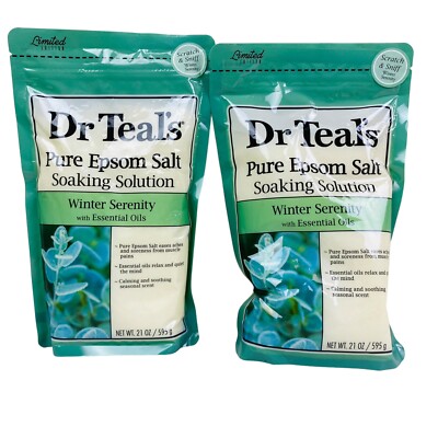2 - Dr. Teal's 21 Oz Limited Edition Calming Relaxing Winter Serenity Epsom Salt